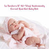 Picture of Anatomically Correct Real Girl Baby Doll | 15" All-Vinyl Baby Doll | JC Toys - La Newborn | Made in Spain | Comes With Pink Knit Outfit and Accessories | Designed by Berenguer | Ages 2+