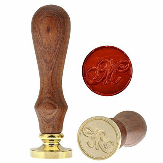 Alphabet M Wax Seal Stamp Initial Letter Sealing Wax Stamp Classic Retro