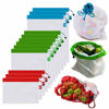 Picture of BB Brotrade MPB12 Reusable Mesh Produce Bags Premium (Set of 12 PCS)