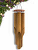 Picture of Nalulu Classic Bamboo Wind Chime - Outdoor Wood Wooden Original Finish, 42" Large & Relaxation Ready