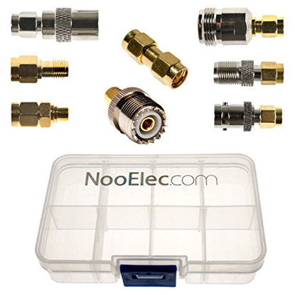 Picture of NooElec SMA Adapter Connectivity Kit: 8 Adapters for NESDR (RTL-SDR) SMA Radios w/Case
