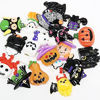 Picture of Chenkou Craft Random 20pcs Mix Lots Resin Flatback Flat Back Halloween Craft Embellishment Wizard Pumpkin Lantern Ghost Spider Skull Castle