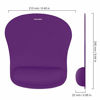 Picture of TeckNet Ergonomic Gaming Office Mouse Pad Mat Mousepad with Rest Wrist Support - Non-Slip Rubber Base - Special-Textured Surface (Purple)