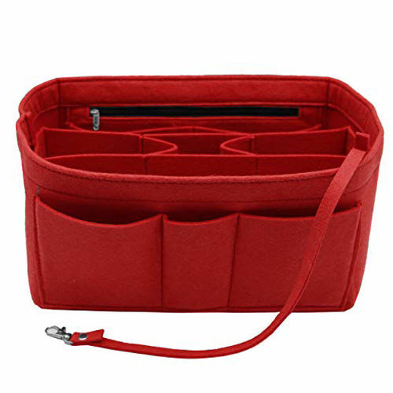 0418878 felt insert bag organizer bag in bag for handbag purse organizer fits speedy neverfull red medium 550