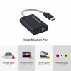 Picture of USB-C Microphone Adapter, CableCreation Type C External Stereo Sound Card with 3.5mm Audio Jack Compatible with Windows, MacBook Pro, iPad Pro 2020, Plug and Play, Black