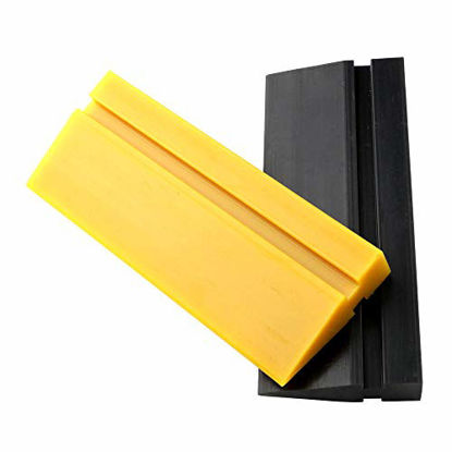 Picture of Gebildet Soft Rubber Squeegee Blade for Car Vinyl Wrapping, Window Tint Film Installation, car Decal Tool. Home Glass/Mirror/Window Cleaning as Water Blade.