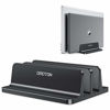 Picture of [Updated Dock Version] Vertical Laptop Stand, OMOTON Double Desktop Stand Holder with Adjustable Dock (Up to 17.3 inch), Fits All MacBook/Surface/Samsung/HP/Dell/Chrome Book (Black)