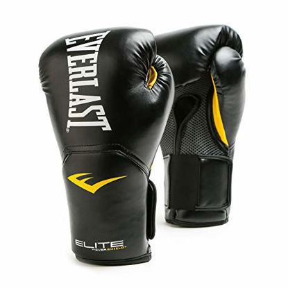 Picture of Everlast Elite Pro Style Training Gloves, Black, 16 oz