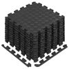 Picture of Yes4All Interlocking Exercise Foam Mats with Border - Interlocking Floor Mats for Gym Equipment - Eva Interlocking Floor Tiles (12 Square Feet, Black)