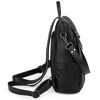 Picture of UTO Women ANTI-THEFT Backpack Purse PU Washed Leather Convertible Ladies Rucksack Bowknot Shoulder Bag Black