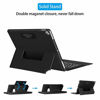 Picture of Sounwill ipad pro 12.9 Case with Keyboard Compatible for ipad pro 12.9" 2015/2017, Ultra-Thin PU Leather Silicon Rugged Shock Keyboard Stand Case with Pencil Holder (Not Fit for 2018 New ipad)-Black