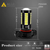 Picture of Alla Lighting 2504 PSX24W LED Fog Light Bulbs 2800lm Xtreme Super Bright Replace 2504 PSX24W Halogen 5730 33-SMD 2504 PSX24W LED Bulbs 12276 2504 PSX24W LED Fog Lights for Cars, Van, 6000K Xenon White