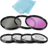 Picture of 77mm 7PC Filter Set for Nikon COOLPIX P1000 16.7 Digital Camera - Includes 3 PC Filter Kit (UV-CPL-FLD) and 4PC Close Up Filter Set (+1+2+4+10)