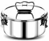 Picture of EasyShopForEveryone Stainless Steel Flan Mold, Ergonomic Handle for Safe and Easy Lifting, Pressure Cooker Accessories 6qt Compatible with Instant Pot 6,8 Qt, Ninja Foodi, Round Cake Pan - MEDIUM