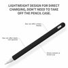 Picture of FRTMA Compatible Apple Pencil (2nd Generation) Silicone Case Sleeve Holder Grip + Nib Cover (2 Pieces) Accessories Kit Compatible iPad Pro 12.9 (3rd Generation) & iPad Pro 11, Black