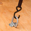 Picture of Four 1/2" D-Ring Tie-Down Anchors with Bolt-on Clip, Secure Cargo Tie-Downs with Heavy Duty Silver Steel D-Rings