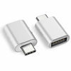 Picture of Syntech USB C to USB Adapter (2 Pack), Thunderbolt 3 to USB 3.0 Adapter Compatible with MacBook Pro 2019 and Before, MacBook Air 2019/2018, Dell XPS and More Type C Devices, Silver