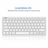 Picture of Arteck Ultra-Slim Bluetooth Keyboard Compatible with iPad 10.2-inch/iPad Air/iPad 9.7-inch/iPad Pro/iPad Mini, iPhone and Other Bluetooth Enabled Devices Including iOS, Android, Windows Silver