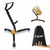 Picture of LOLUNUT Saxophone Stand, Foldable Alto/Tenor Sax Stand, Adjustable Metal Triangle Base Design