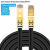 Picture of Cat 7 Internet Cable 150ft, Cat7 Outdoor Ethernet Cable 150 ft, LDKCOK. 26AWG Heavy-Duty Cat7 Networking Cord Patch Cable RJ45 Transmission Speed 10Gbps,Transmission Bandwidth 600Mhz LAN Wire