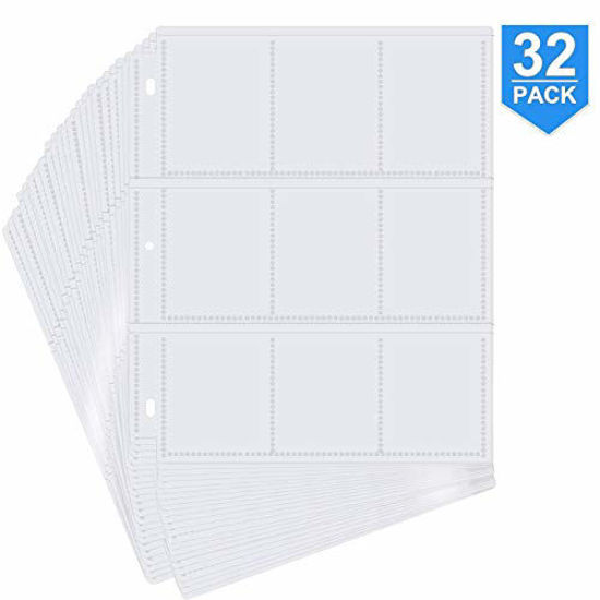 Picture of POKONBOY 288 Pockets Trading Card Storage Album Pages Card Collector Coin Holders Wallets Sleeves Card Binder Set Perfect for Skylanders, Pokemon, Top Trumps