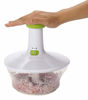 Picture of Brieftons Express Food Chopper: Large 6.8-Cup, Quick & Powerful Manual Hand Held Chopper / Mixer to Chop Fruits, Vegetables, Herbs, Onions for Salsa, Salad, Pesto, Hummus, Guacamole, Coleslaw, Puree