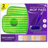 Picture of Reusable Mop Pads Compatible with Swiffer Wetjet - 12 Inch Washable Microfiber Mop Pad Refills Pads Compatible with Spray Wet Jet Mop Heads for Floor Cleaning (2 Pack)