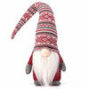 Picture of Funoasis Holiday Gnome Handmade Swedish Tomte, Christmas Elf Decoration Ornaments Thanks Giving Day Gifts Swedish Gnomes tomte (Red Stripe - 19 Inches)