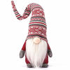 Picture of Funoasis Holiday Gnome Handmade Swedish Tomte, Christmas Elf Decoration Ornaments Thanks Giving Day Gifts Swedish Gnomes tomte (Red Stripe - 19 Inches)