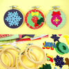 Picture of Similane 12 Pieces 4 Inch Embroidery Hoops Bamboo Circle Cross Stitch Hoop Ring for Embroidery and Cross Stitch