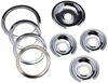 Picture of Range Kleen - Chrome Style D contains (3) 6" pan/ring & (1) 8" pan/ring for GE, Hotpoint, & Kenmore prior to 1995