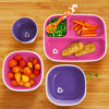 Picture of Munchkin Splash 4 Piece Toddler Divided Plate and Bowl Dining Set, Pink/Purple