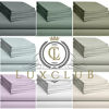 Picture of LuxClub 6 PC Sheet Set Bamboo Sheets Deep Pockets 18" Eco Friendly Wrinkle Free Sheets Machine Washable Hotel Bedding Silky Soft - Denim King