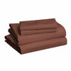 Picture of Amazon Basics Microfiber Sheet Set, Queen, Chocolate