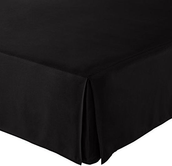 Black pleated hotsell bed skirt