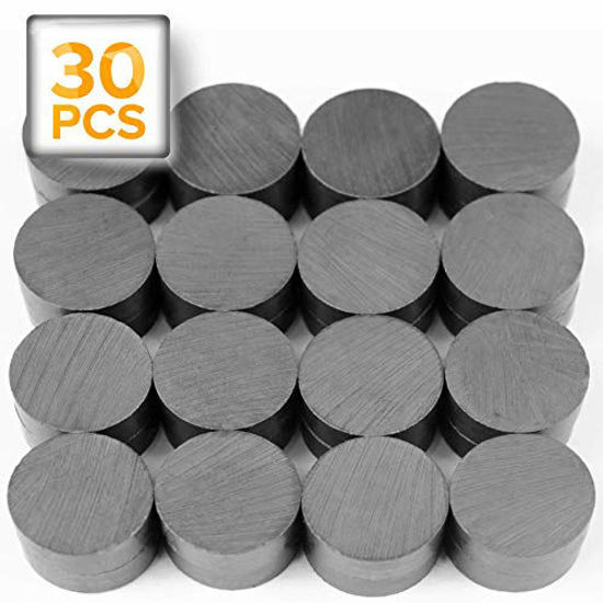 Applab Ceramic Magnets, 120 Pieces Round Disk Magnets (Each .709 inch (O 18 x 5 mm Thickness) Perfect for DIY, Art Projects, Whiteboards & Fridge