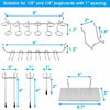 Picture of Pegboard Hooks Assortment, Plastic Bins, Peg Locks, for Organizing Tools, 140pcs