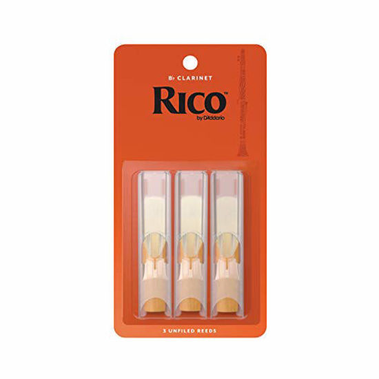 Picture of Rico Bb Clarinet Reeds, Strength 2.5, 3-pack