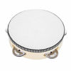 Picture of Hand Held Tambourine Drum 6 inch Bell Birch Metal Jingles Percussion Gift Musical Educational Toy Instrument for KTV Party Kids Games (6 inch)