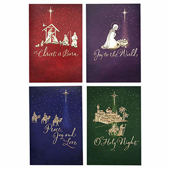 Picture of Image Arts Religious Boxed Christmas Cards Assortment (4 Designs, 24 Christmas Cards with Envelopes)