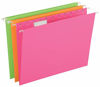 Picture of Pendaflex Glow Hanging File Folders, Letter Size, Assorted, Case Pack of 12 (81670)