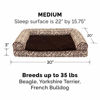 Picture of Furhaven Pet Dog Bed - Orthopedic Plush Kilim Southwest Home Decor Traditional Sofa-Style Living Room Couch Pet Bed with Removable Cover for Dogs and Cats, Desert Brown, Medium