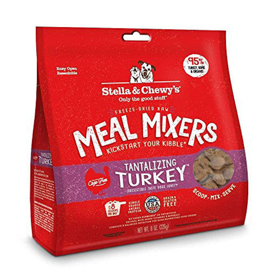 Picture of Stella & Chewy's Freeze-Dried Raw Tantalizing Turkey Meal Mixers Dog Food Topper, 8 oz. Bag (FDTM-9)