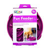 Picture of Outward Hound Fun Feeder Slo Bowl, Slow Feeder Dog Bowl, Large/Regular, Purple