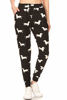 Picture of Leggings Depot JGAX-S668-1X Wiener Dog Print Jogger Pants, 1X Plus