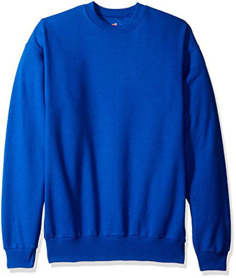 Picture of Hanes Men's Ecosmart Fleece Sweatshirt, Deep Royal, Small