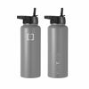 Picture of Iron Flask Sports Water Bottle - 22 Oz, 3 Lids (Straw Lid), Vacuum Insulated Stainless Steel, Hot Cold, Modern Double Walled, Simple Thermo Mug, Hydro Metal Canteen (Graphite)