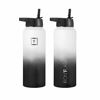 Picture of Iron Flask Sports Water Bottle - 64 Oz, 3 Lids (Straw Lid), Vacuum Insulated Stainless Steel, Hot Cold, Modern Double Walled, Simple Thermo Mug, Hydro Metal Canteen (Day & Night)