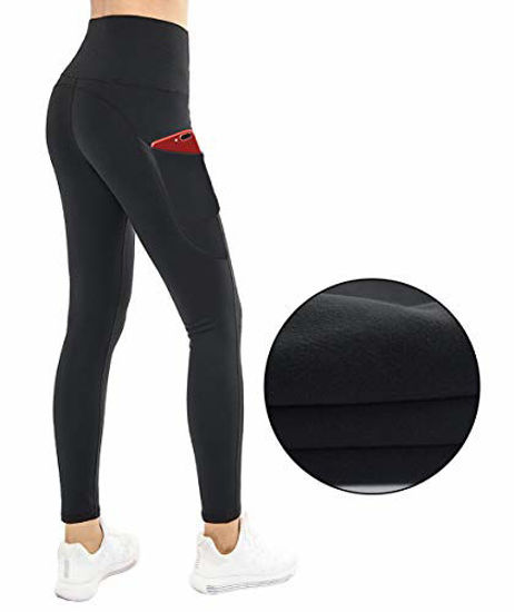 In The Style x Black High Waisted Fleece Lined Leggings | Freemans