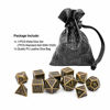 Picture of Haxtec 11PC Metal DND Dice Set D&D Extra D6 D20 for Dungeons and Dragons TTRPG Games-Antique Bronze 11PCS